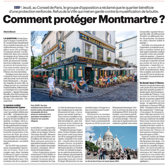 Comment protéger Montmartre ?